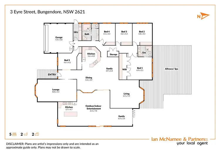 Floorplan of Homely townhouse listing, 100/47 Mowatt Street, Queanbeyan East NSW 2620