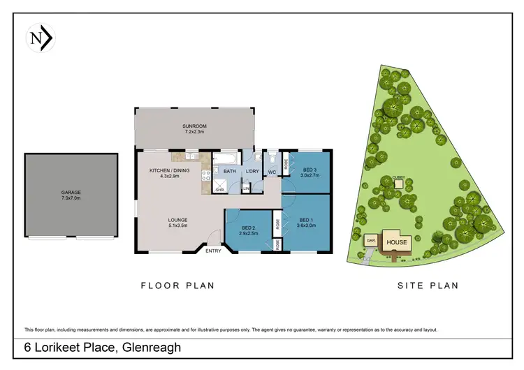 Floorplan of Homely house listing, 6 Lorikeet Place, Glenreagh NSW 2450