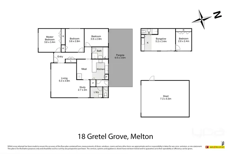 Floorplan of Homely house listing, 18 Gretel Grove, Melton VIC 3337