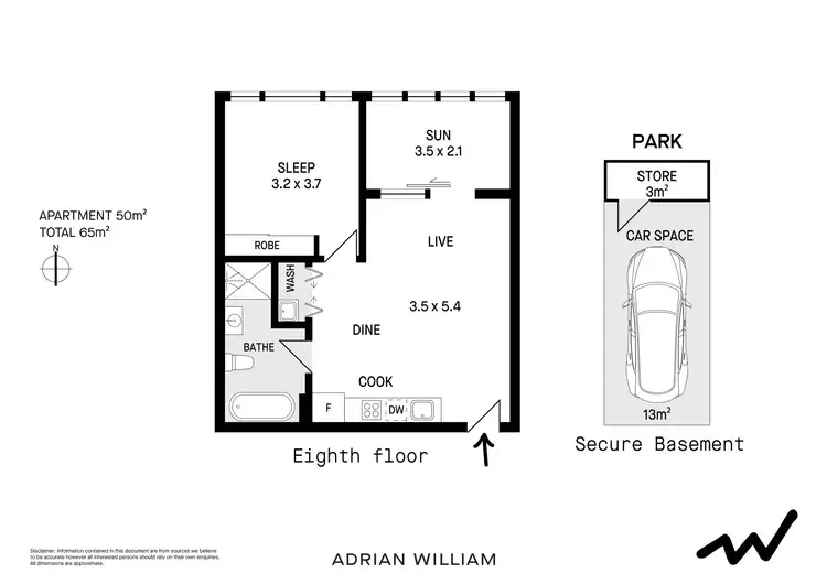 Floorplan of Homely apartment listing, 198/1 Railway Parade, Burwood NSW 2134