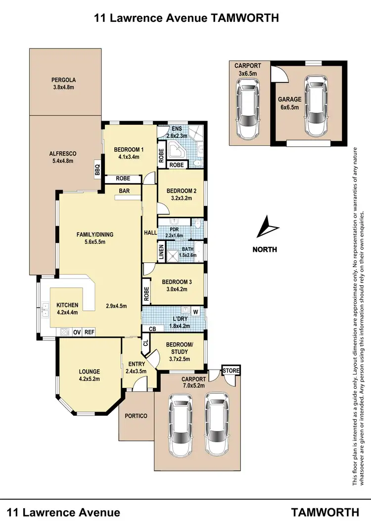 Floorplan of Homely house listing, 11 Lawrence Avenue, Tamworth NSW 2340