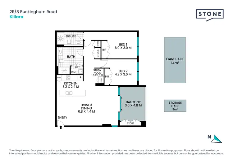 Floorplan of Homely apartment listing, 25/8 Buckingham Road, Killara NSW 2071