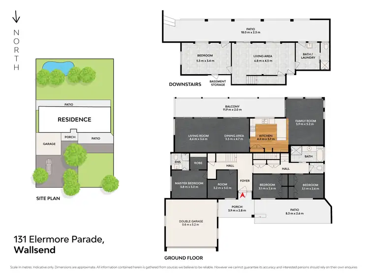 Floorplan of Homely house listing, 131 Elermore Parade, Wallsend NSW 2287