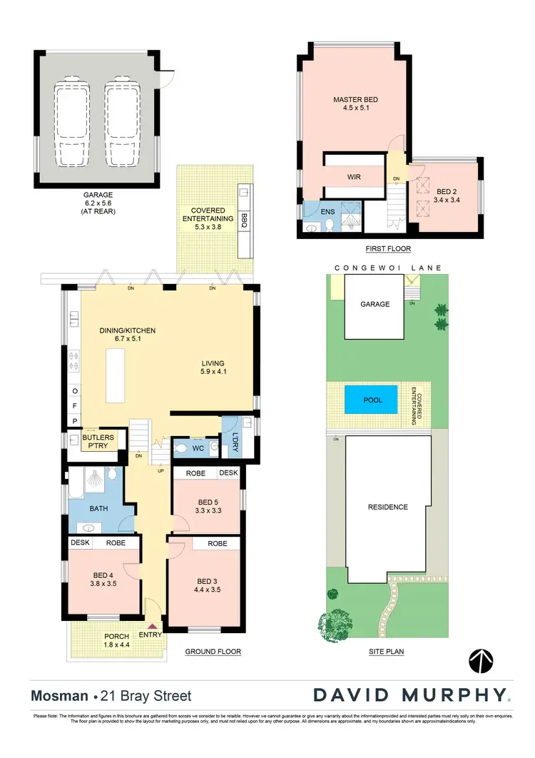 Floorplan of Homely house listing, 21 Bray Street, Mosman NSW 2088