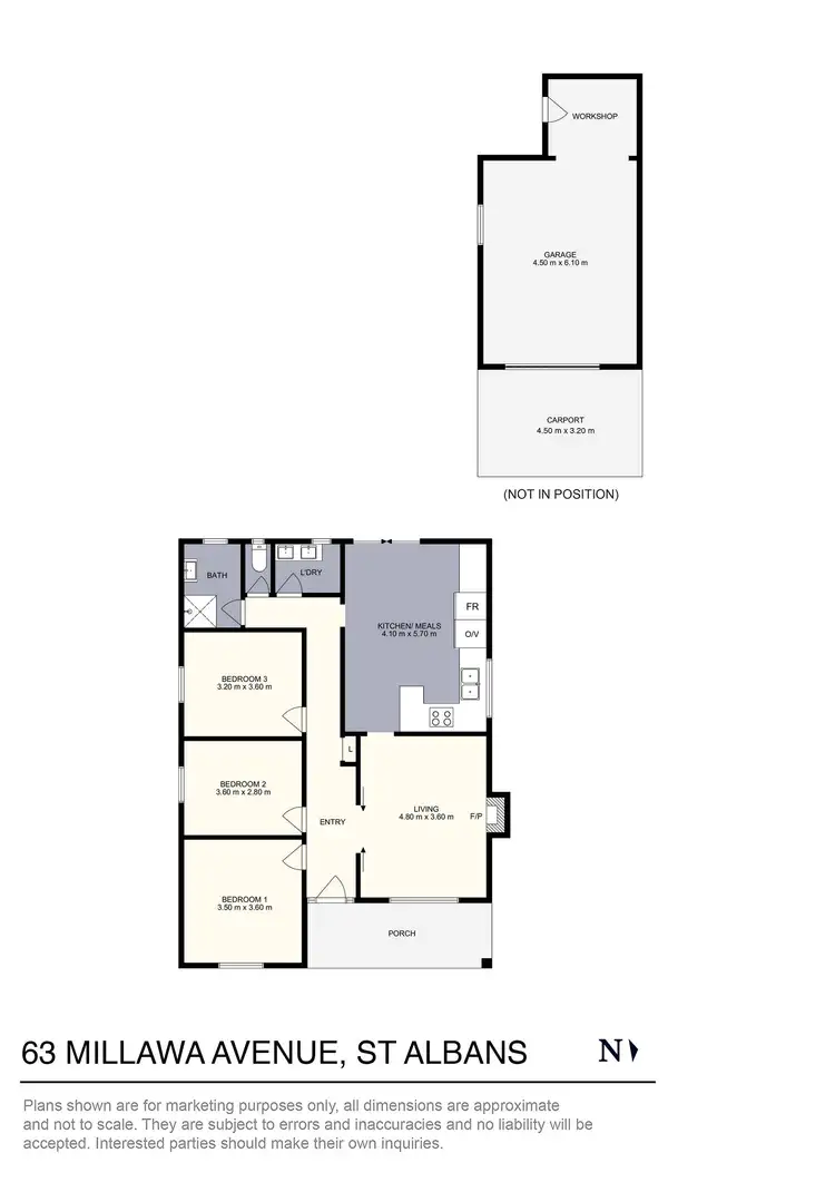Floorplan of Homely house listing, 63 Millawa Avenue, St Albans VIC 3021