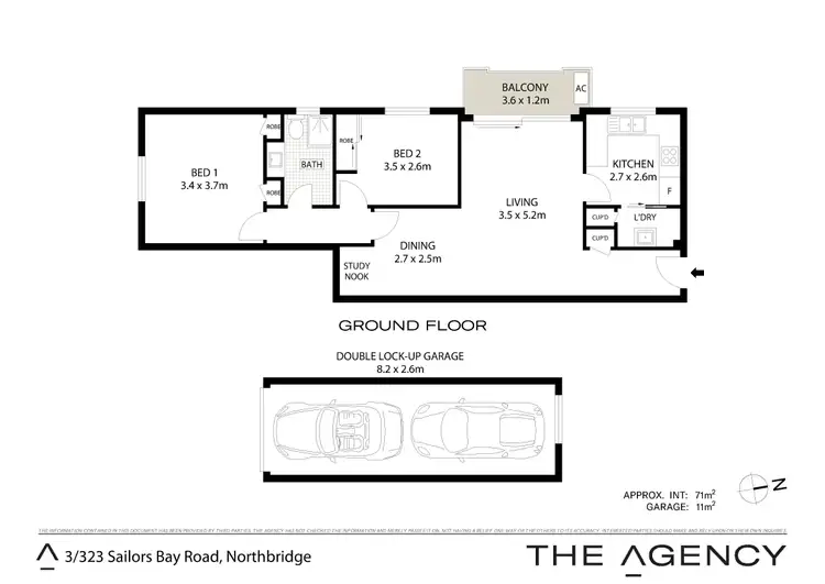 Floorplan of Homely unit listing, 3/323 Sailors Bay Road, Northbridge NSW 2063