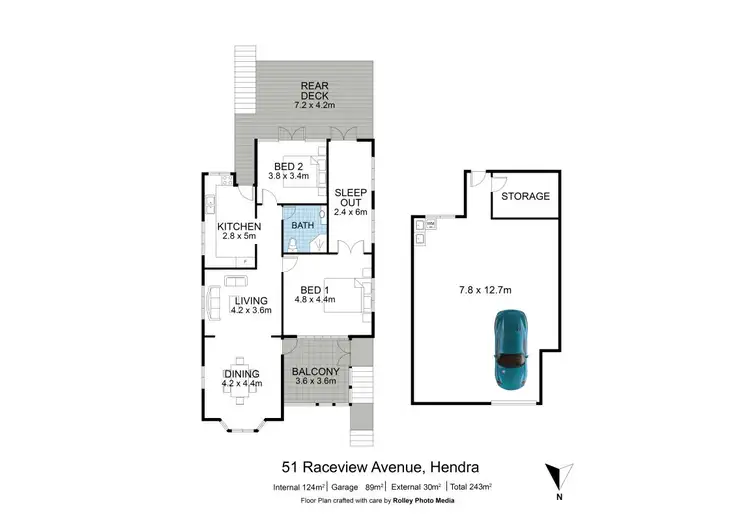 Floorplan of Homely house listing, 51 Raceview Avenue, Hendra QLD 4011