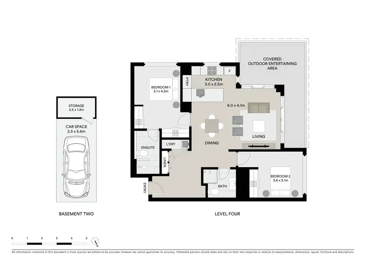 Floorplan of Homely apartment listing, 406/8 St George Street, Gosford NSW 2250