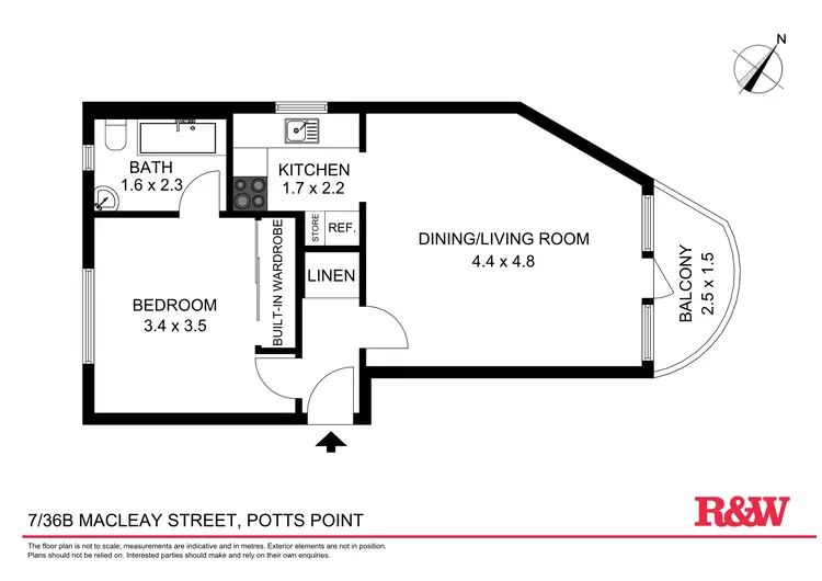 Floorplan of Homely apartment listing, 7/36B Macleay Street, Potts Point NSW 2011