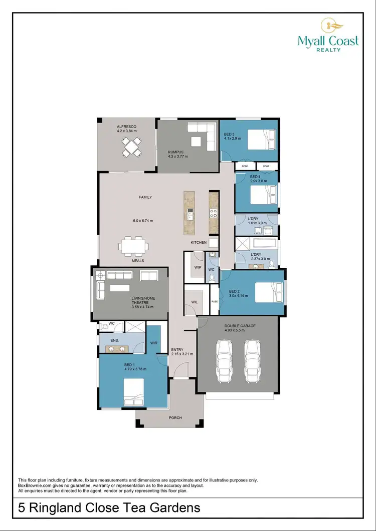 Floorplan of Homely house listing, 5 Ringland Close, Tea Gardens NSW 2324