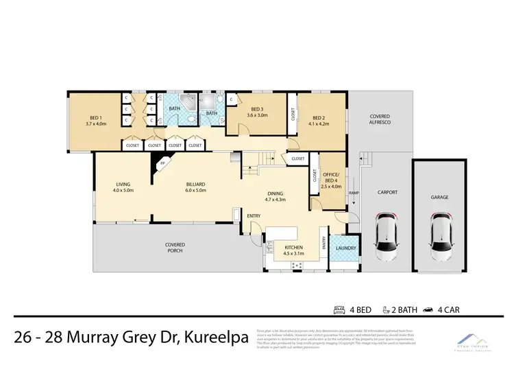 Floorplan of Homely house listing, 26-28 Murray Grey Drive, Kureelpa QLD 4560
