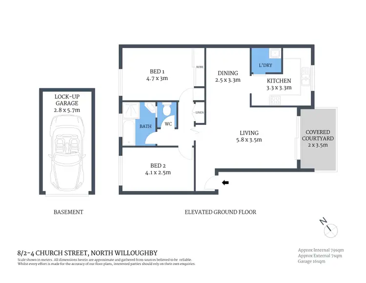 Floorplan of Homely unit listing, 8/2-4 Church Street, Willoughby NSW 2068