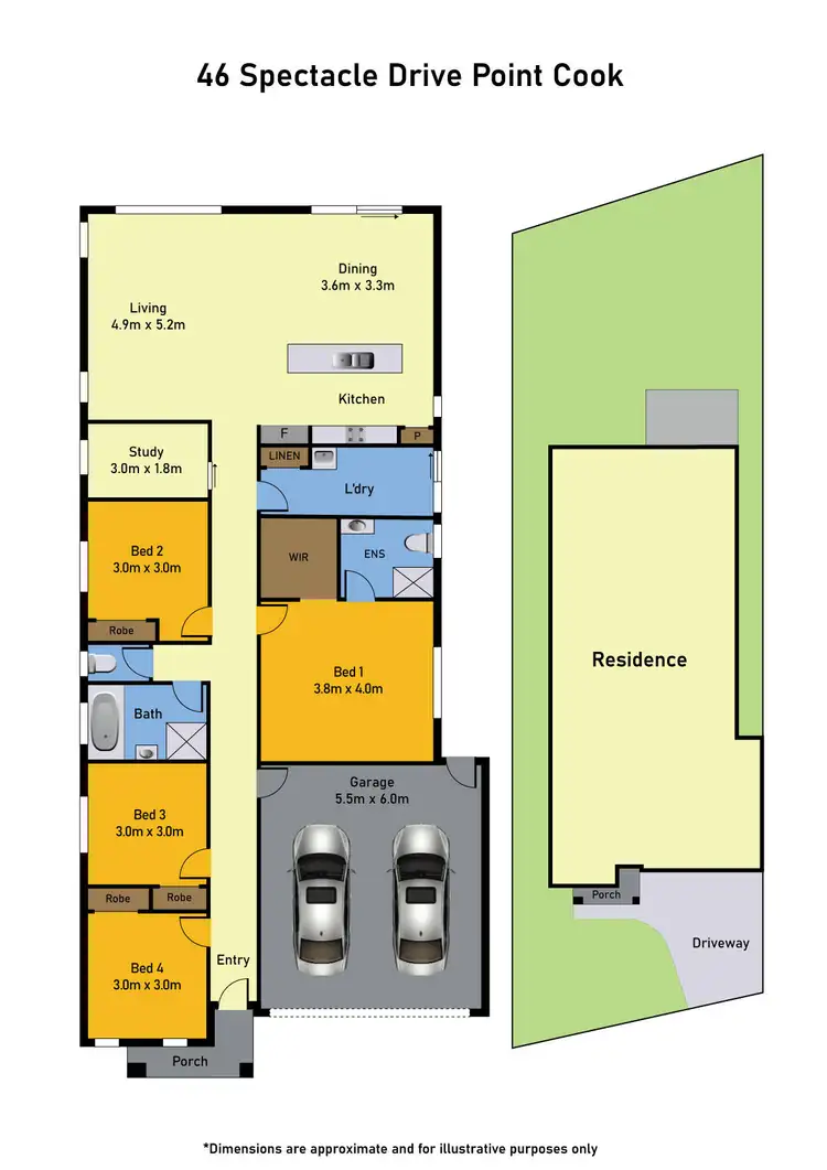 Floorplan of Homely house listing, 46 Spectacle Crescent, Point Cook VIC 3030