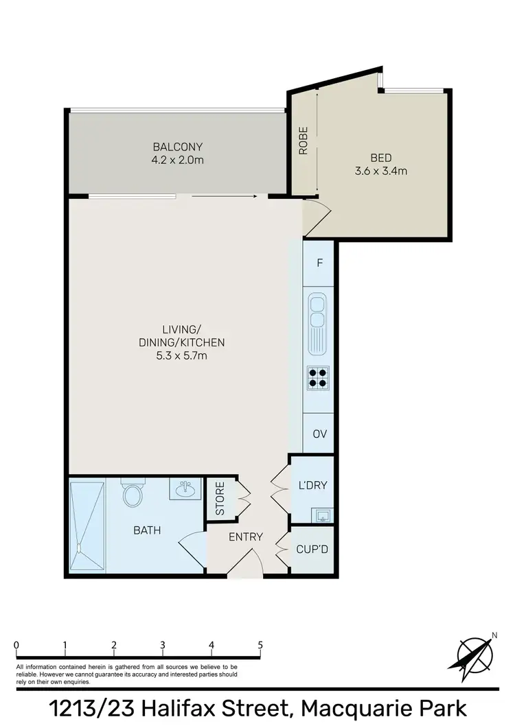 Floorplan of Homely apartment listing, 1213/23 Halifax Street, Macquarie Park NSW 2113