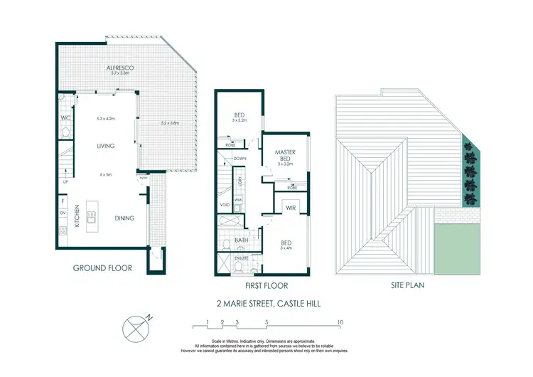 Floorplan of Homely townhouse listing, 1/2 Marie Street, Castle Hill NSW 2154