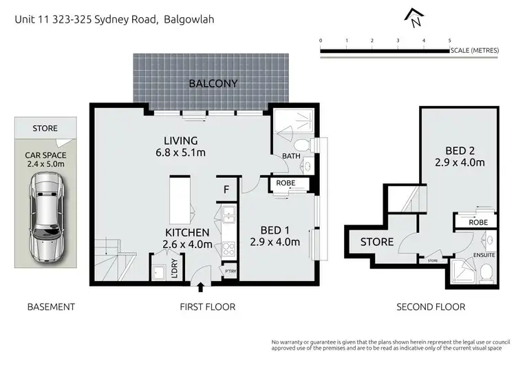 Floorplan of Homely unit listing, 11/323-325 Sydney Road, Balgowlah NSW 2093