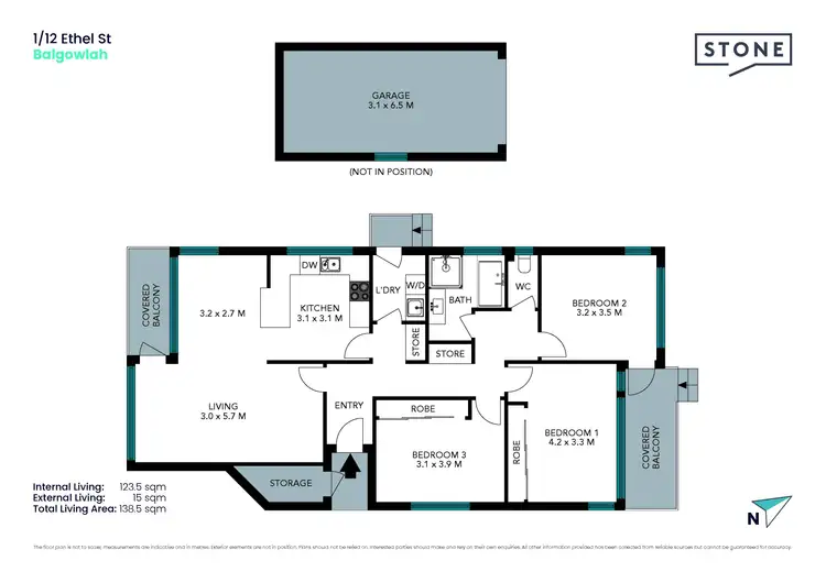 Floorplan of Homely semi-detached listing, 1/12 Ethel Street, Balgowlah NSW 2093