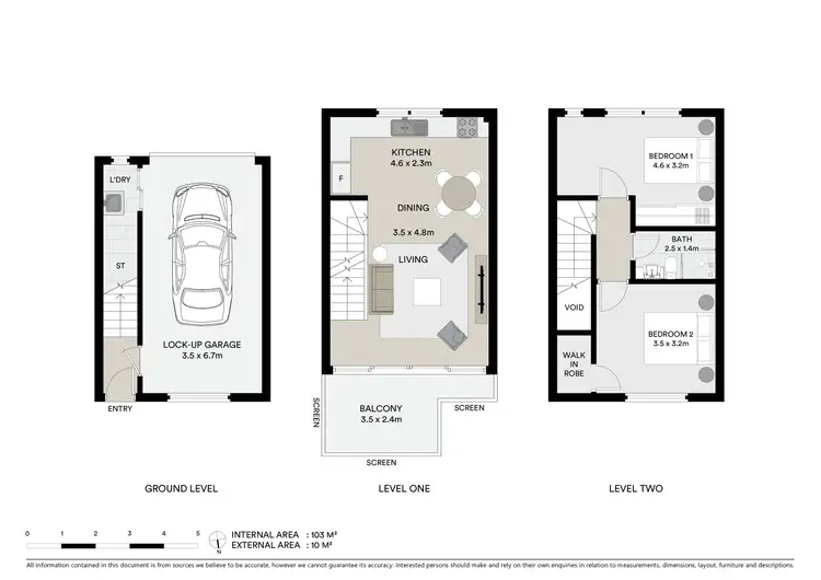 Floorplan of Homely townhouse listing, 8/6-10 Rosamond Road, Footscray VIC 3011