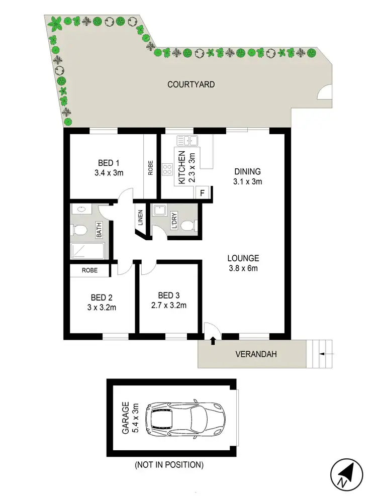 Floorplan of Homely house listing, 13/38 York Street, Oatlands NSW 2117