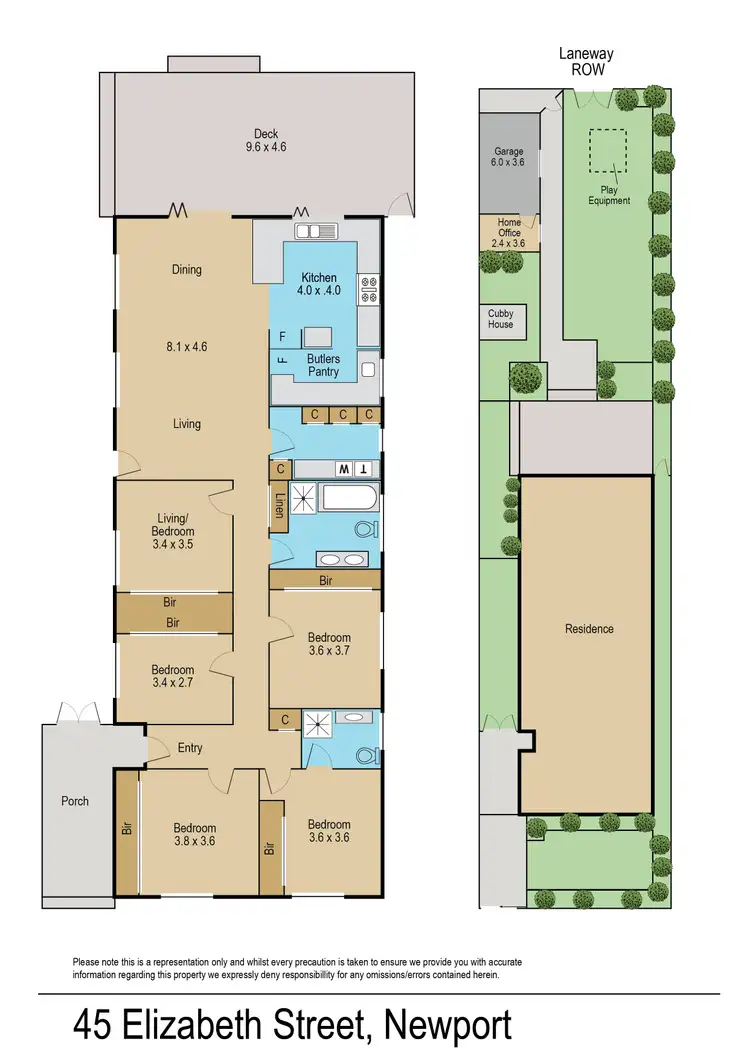 Floorplan of Homely house listing, 45 Elizabeth Street, Newport VIC 3015