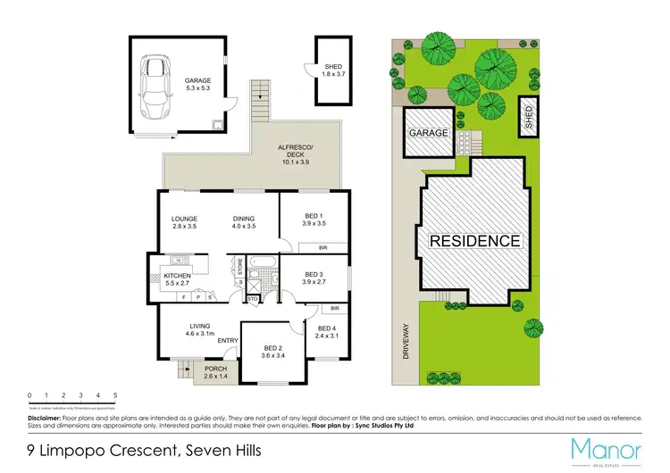 Floorplan of Homely house listing, 9 Limpopo Crescent, Seven Hills NSW 2147
