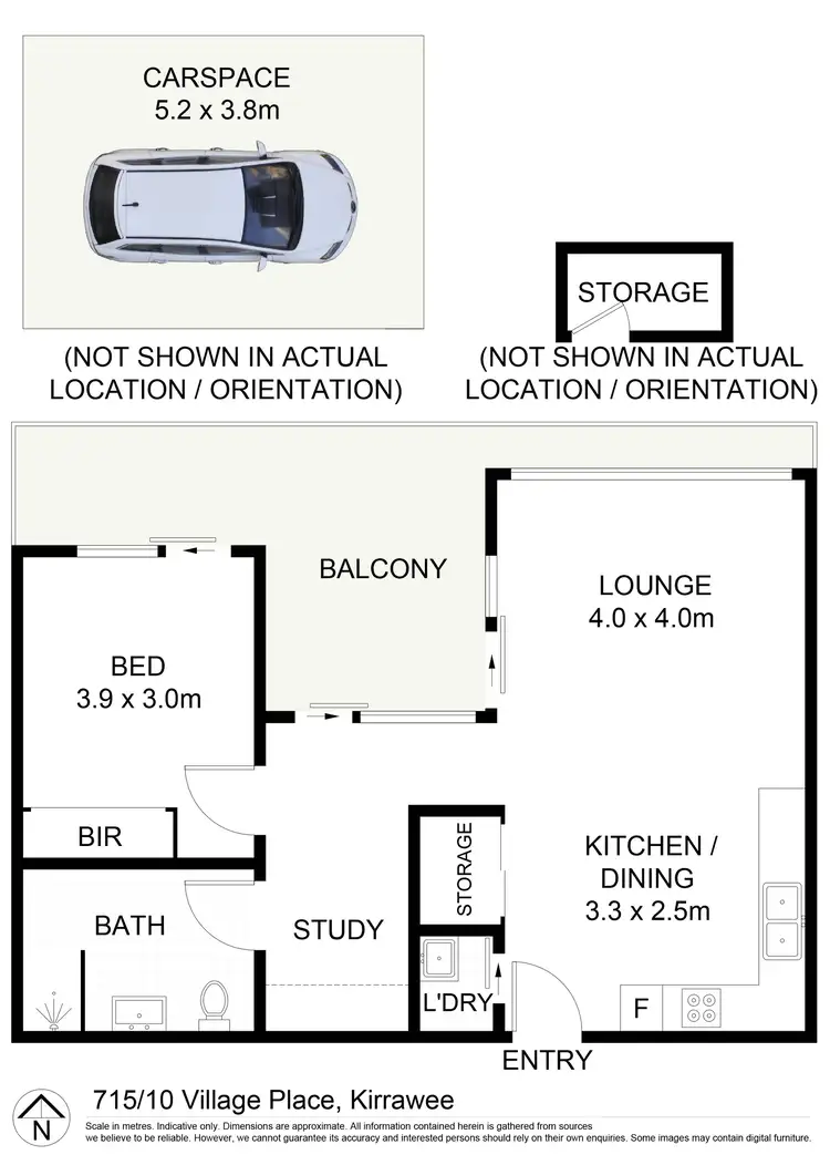 Floorplan of Homely apartment listing, 715/10 Village Place, Kirrawee NSW 2232