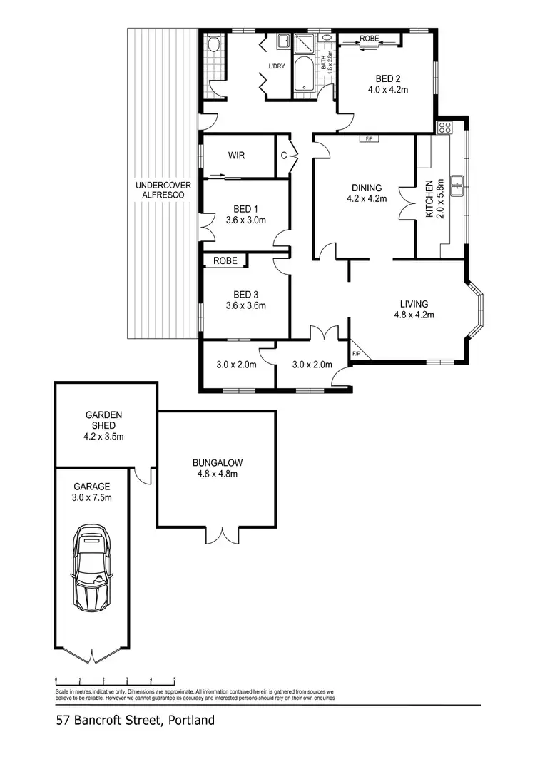 Floorplan of Homely house listing, 57 Bancroft Street, Portland VIC 3305