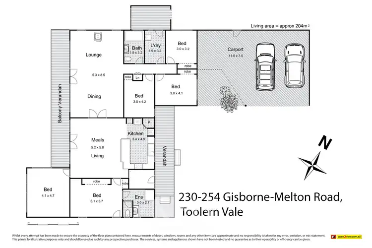 Floorplan of Homely house listing, 230-254 Gisborne-Melton Road, Toolern Vale VIC 3337