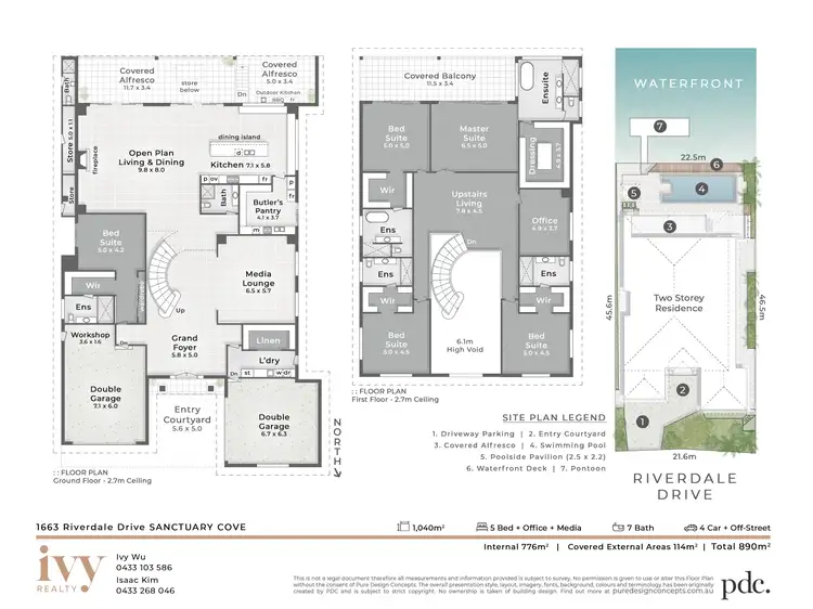 Floorplan of Homely house listing, 1663 Riverdale Drive, Hope Island QLD 4212