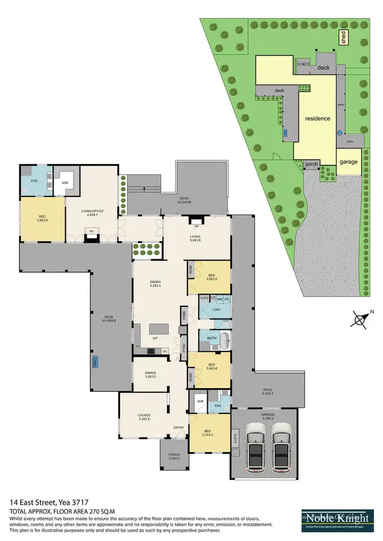 Floorplan of Homely house listing, 14 East Street, Yea VIC 3717