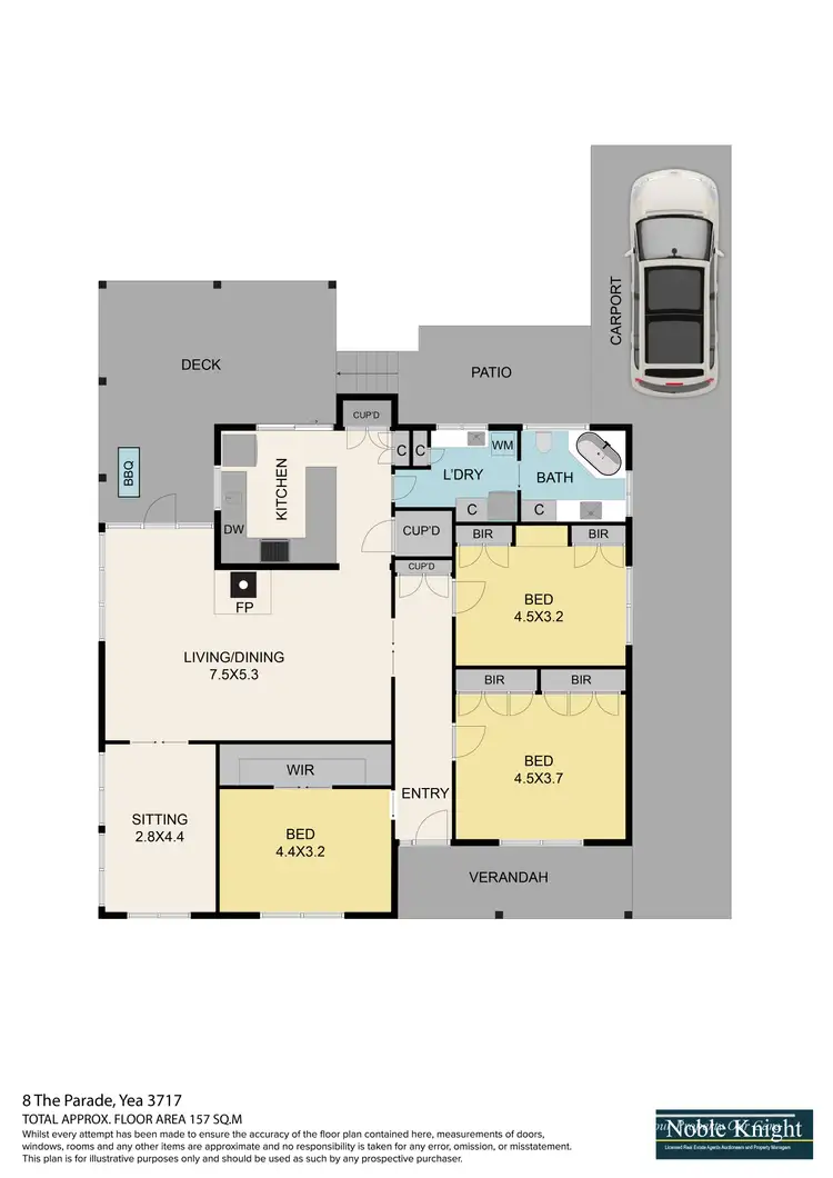 Floorplan of Homely house listing, 8 The Parade, Yea VIC 3717