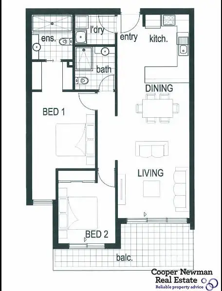 Floorplan of Homely apartment listing, 14./14-16 Bullen Street, Doncaster East VIC 3109
