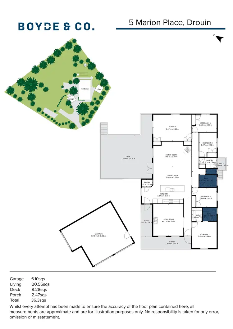 Floorplan of Homely house listing, 5 Marion Place, Drouin VIC 3818