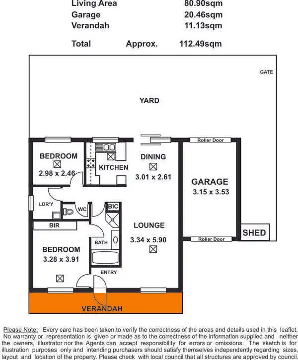 Floorplan of Homely unit listing, 1/37 Salisbury Highway, Salisbury SA 5108