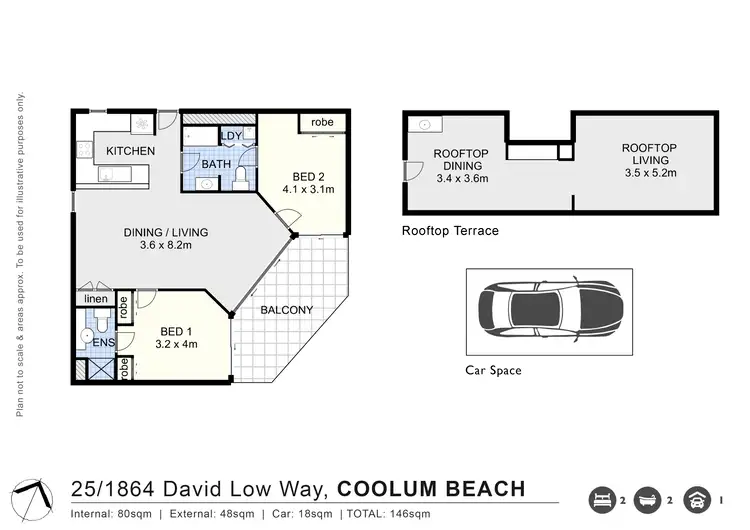 Floorplan of Homely unit listing, 25/1864 David Low Way, Coolum Beach QLD 4573