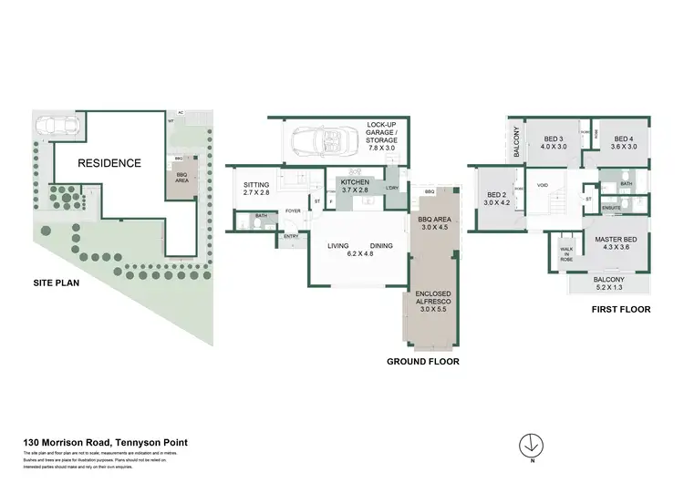 Floorplan of Homely house listing, 130 Morrison Road, Tennyson Point NSW 2111