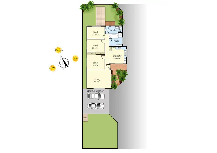 Floorplan of Homely unit listing, 1/33 Hill Street, Frankston VIC 3199