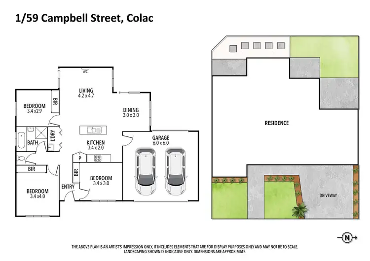 Floorplan of Homely unit listing, 1/59 Campbell Street, Colac VIC 3250