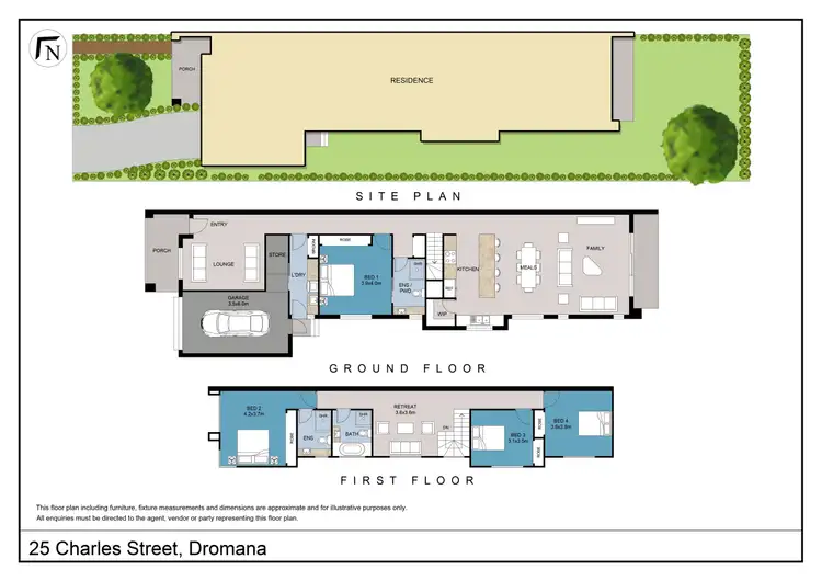 Floorplan of Homely house listing, 25 Charles Street, Dromana VIC 3936