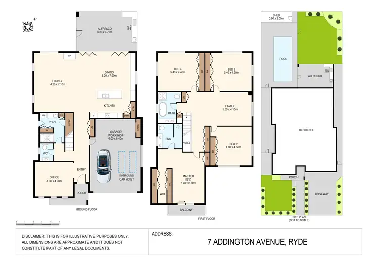 Floorplan of Homely house listing, 7 Addington Avenue, Ryde NSW 2112