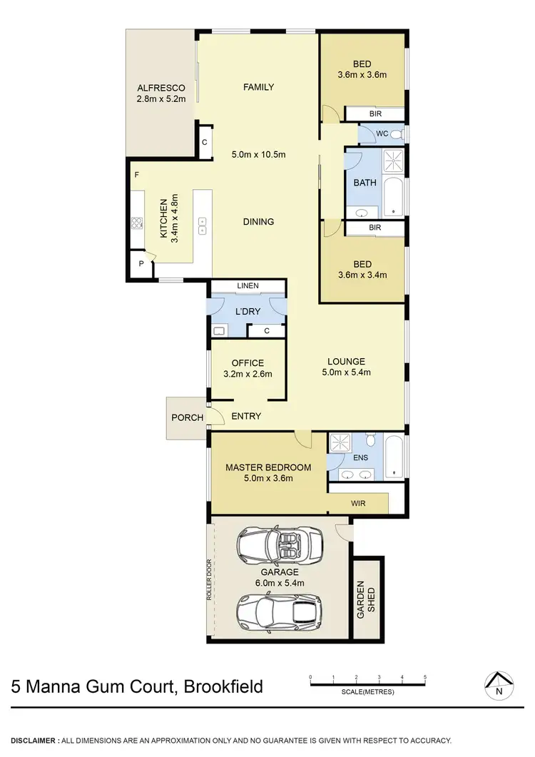 Floorplan of Homely house listing, 5 Manna Gum Court, Brookfield VIC 3338