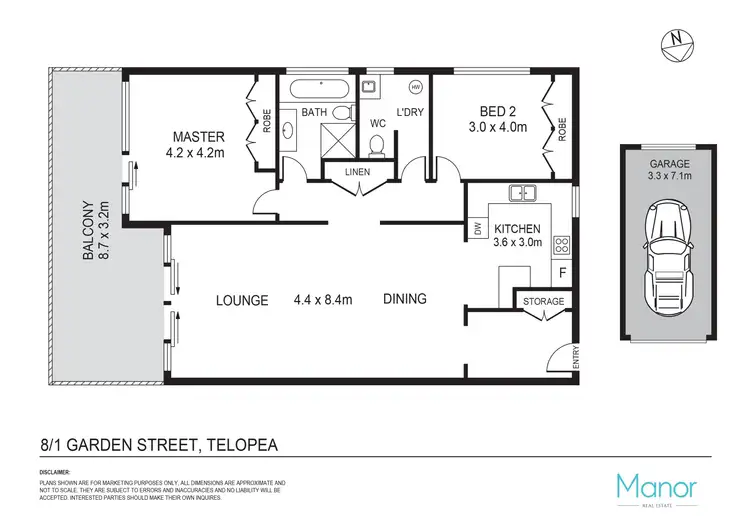 Floorplan of Homely unit listing, 8/1 Garden Street, Telopea NSW 2117