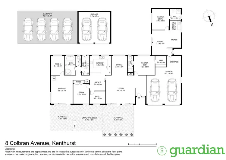 Floorplan of Homely rural property listing, 8 Colbran Avenue, Kenthurst NSW 2156