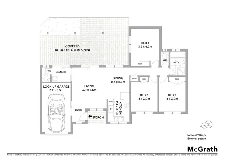 Floorplan of Homely villa listing, 1/1 Peel Street, Toukley NSW 2263