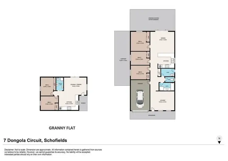 Floorplan of Homely house listing, 7 & 7A Dongola Circuit, Schofields NSW 2762
