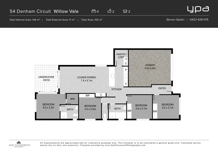 Floorplan of Homely house listing, 54 Denham Circuit, Willow Vale QLD 4209