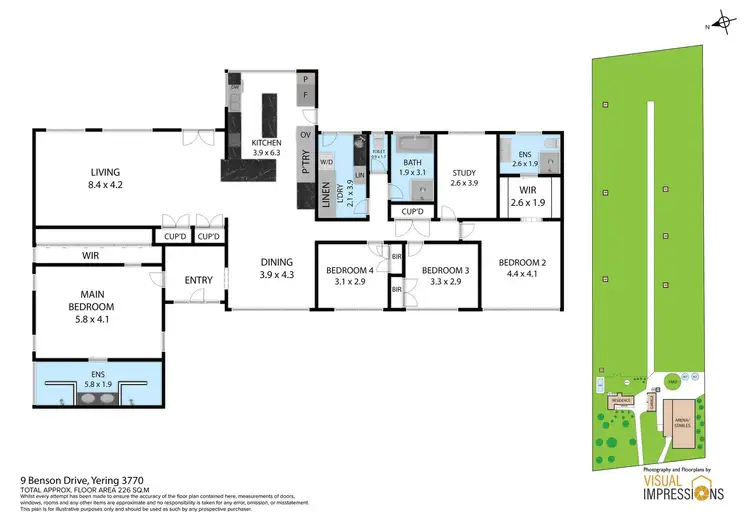Floorplan of Homely house listing, 9 Benson Drive, Yering VIC 3770