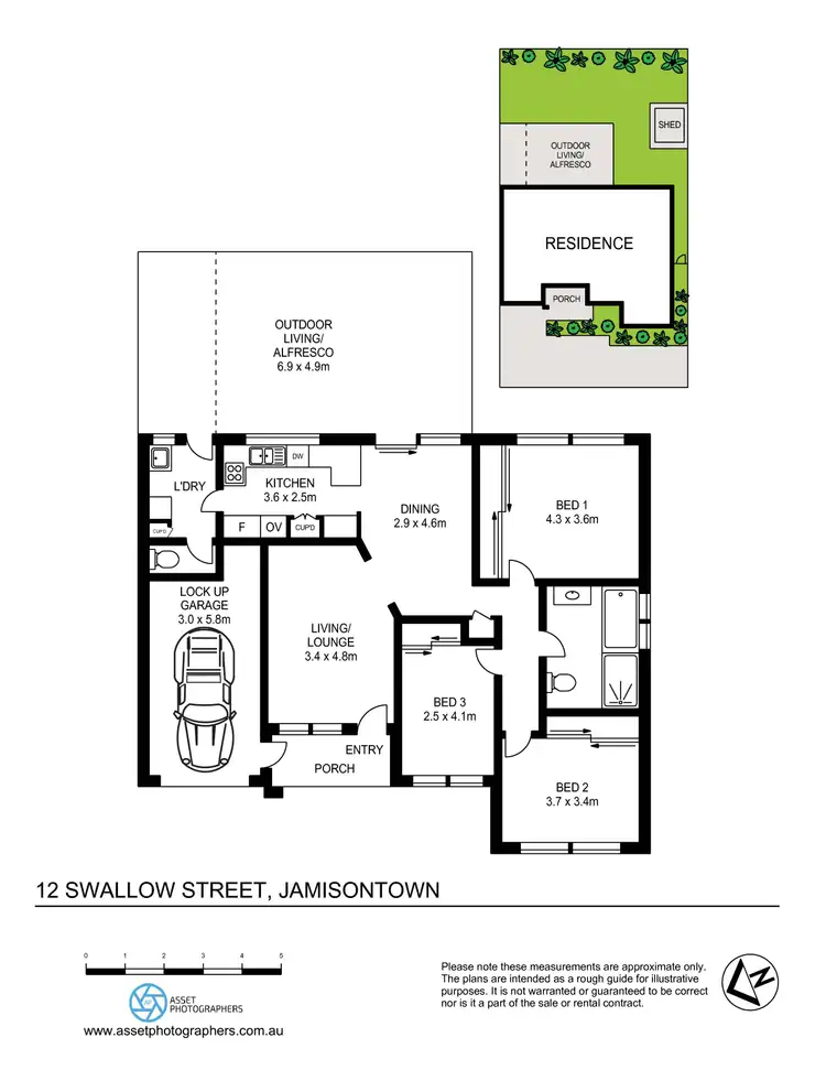 Floorplan of Homely semi-detached listing, 12 Swallow Street, Jamisontown NSW 2750
