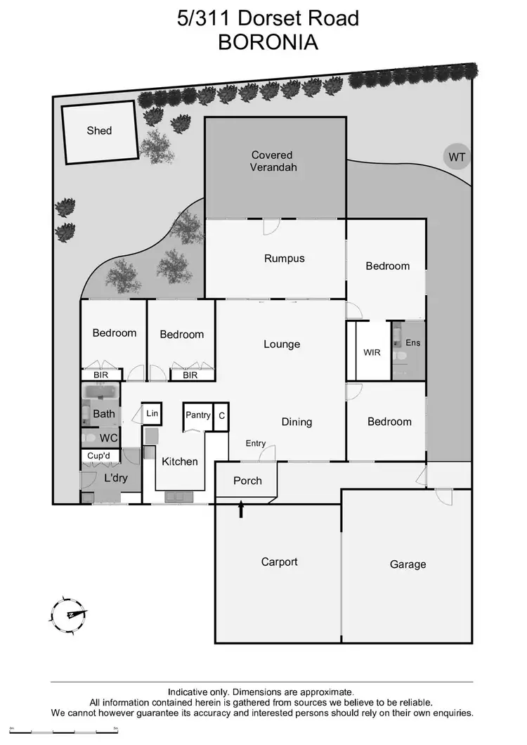 Floorplan of Homely unit listing, 5/311 Dorset Road, Boronia VIC 3155