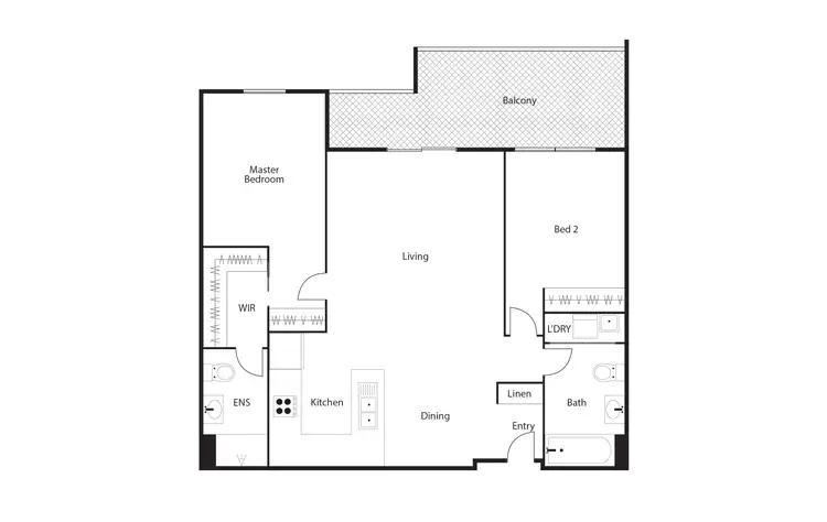 Floorplan of Homely unit listing, 26/10 Burke Crescent, Kingston ACT 2604